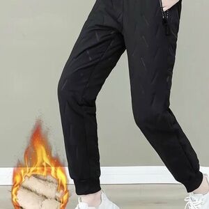Stylish Black Women's Warm Pants